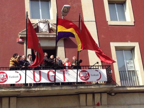 Patxi Lopez en la Casa del pueblo de Eibar